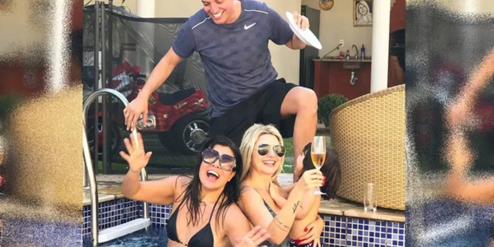 Liívia e Leo Dias se desentenderam durante um programa ao vivo em maio