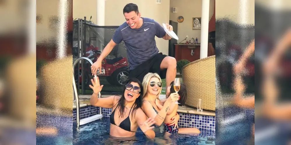 Liívia e Leo Dias se desentenderam durante um programa ao vivo em maio