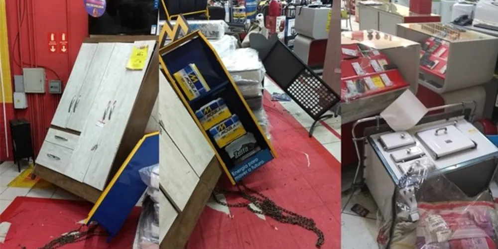 Arrombamentos aconteceram na madruga dessa terça-feira, em Nova Rússia e Santa Paula