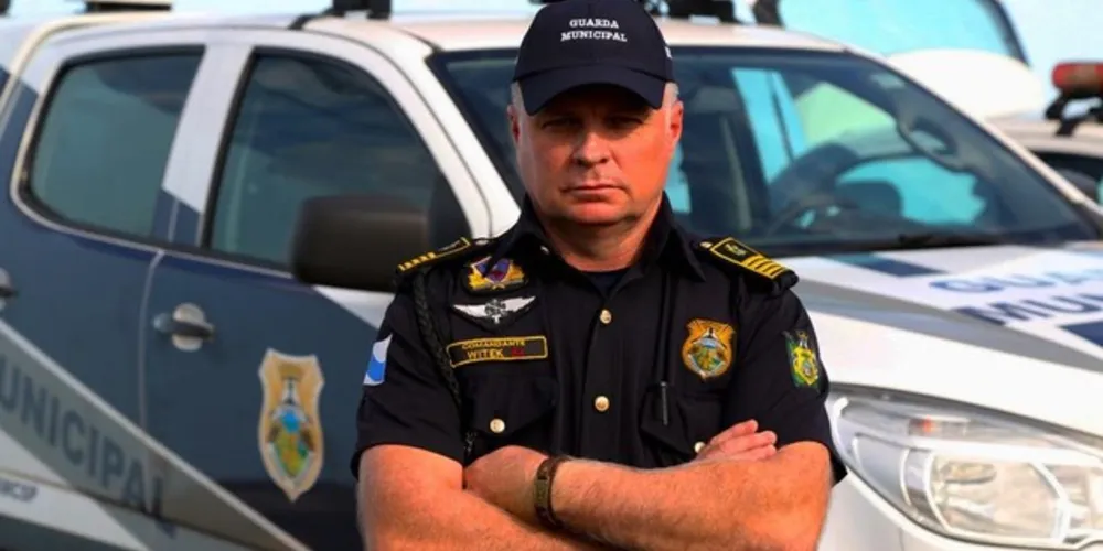 Edson Witek é comandante de Guarda Municipal e fala sobre a organização do evento;