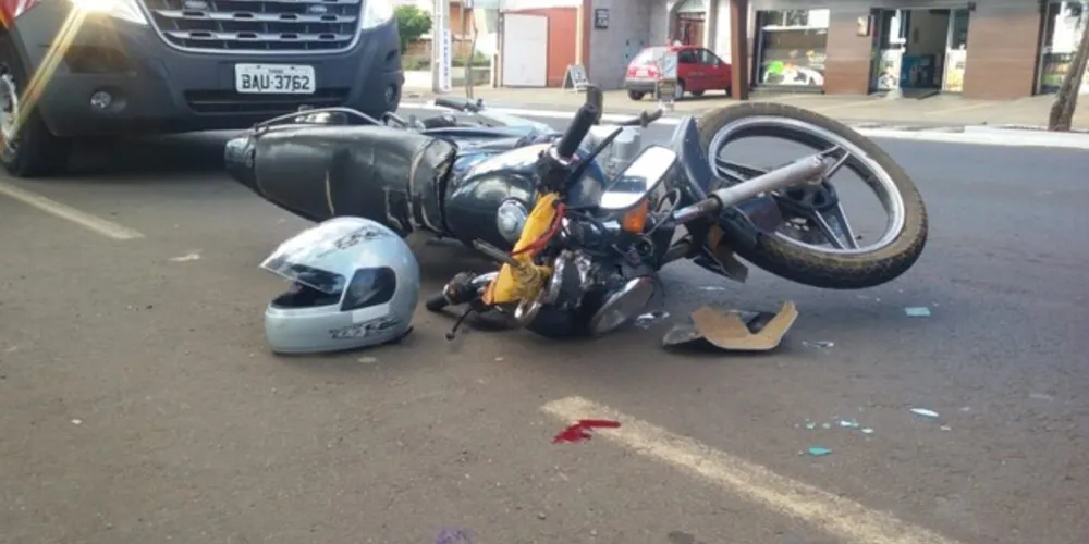 Imagem ilustrativa da imagem Motociclista fica ferido após acidente na Visconde de Mauá