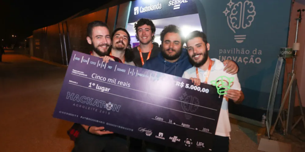 Equipe vencedora do Hackathon Agroleite levou prêmio em dinheiro