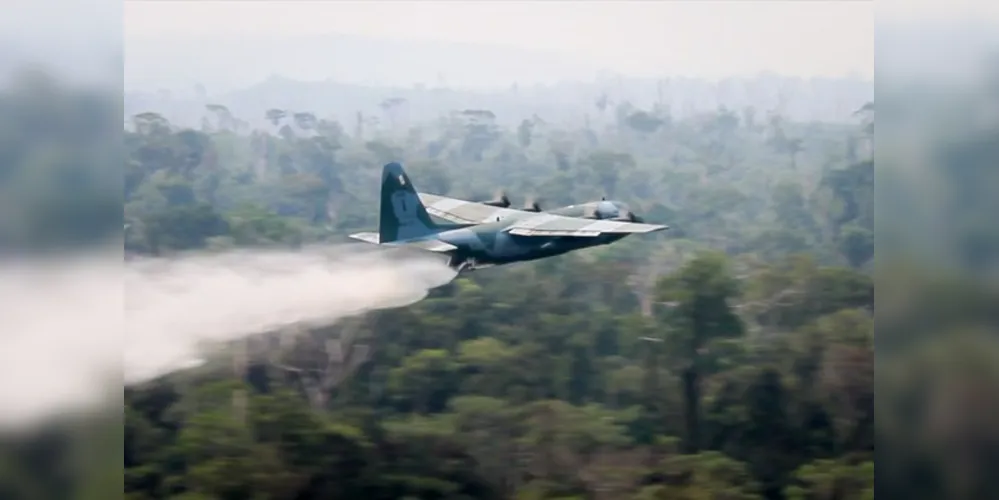 Aviões da FAB estão sendo usados em operações contra o fogo