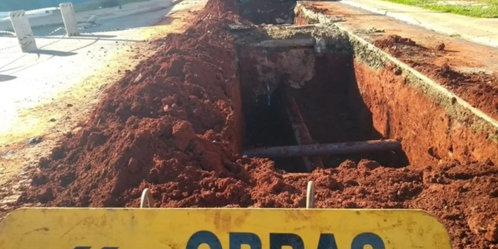 Sanepar realiza obras para a interligação de redes de abastecimento

