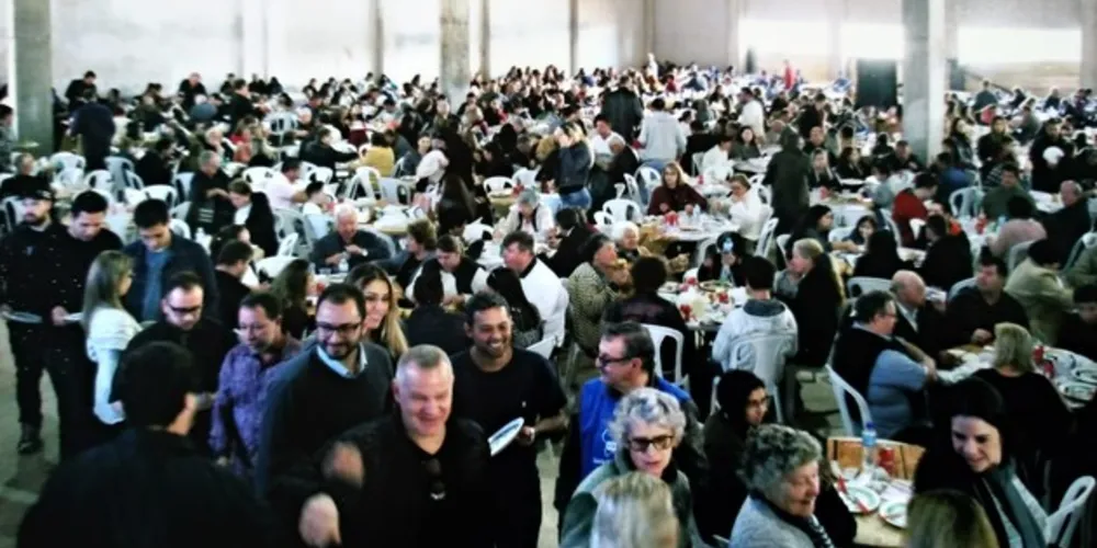 No evento foram servidos cerca de mil almoços confirmando o sucesso do evento