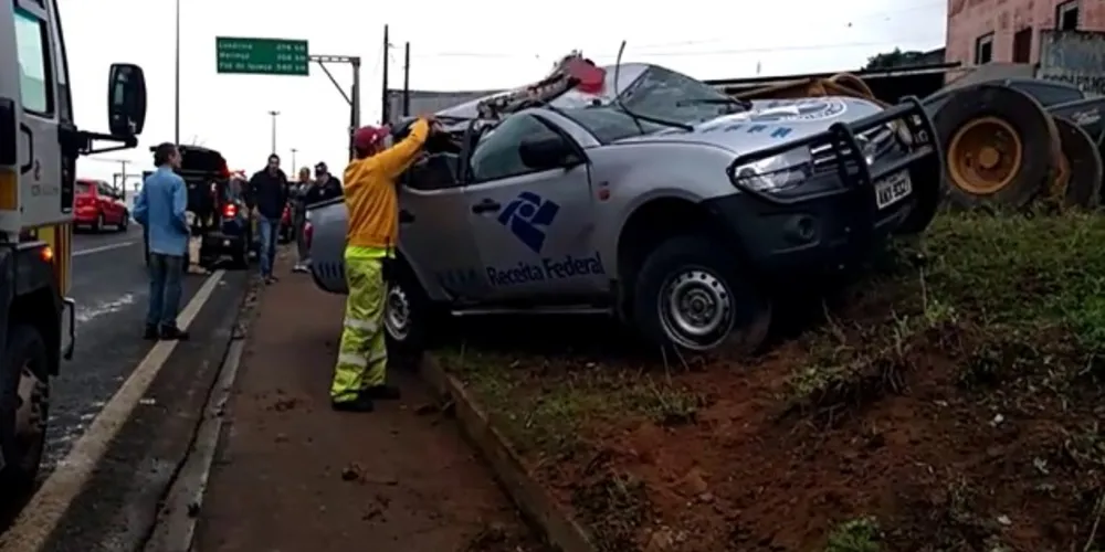 Acidente ocorreu na tarde deste sábado, em Ponta Grossa