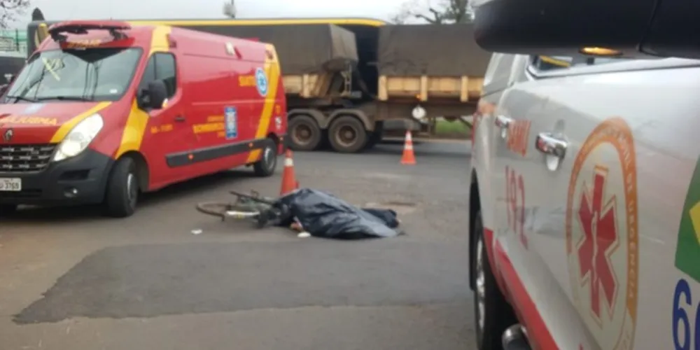Imagem ilustrativa da imagem Ciclista morre em atropelamento na Souza Naves.