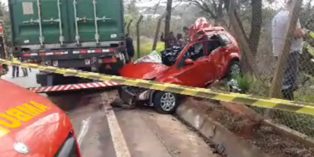 Imagem ilustrativa da imagem Mulher morre em acidente na PR-160 em Telêmaco Borba