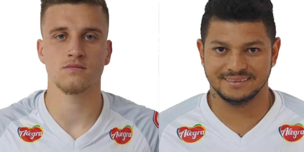 Fábio da Silva (esquerda) e Felipe Alves (direita) chegaram no clube nesta segunda-feira