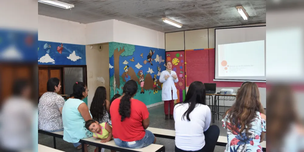 Foram convidados para a conversa todos os pais de todos os alunos da escola, do período da manhã e tarde