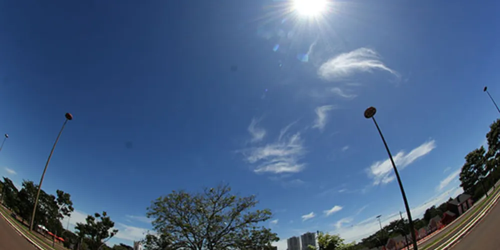 Com máxima na casa dos 30 °C, Ponta Grossa e região terão sol forte até o final de semana