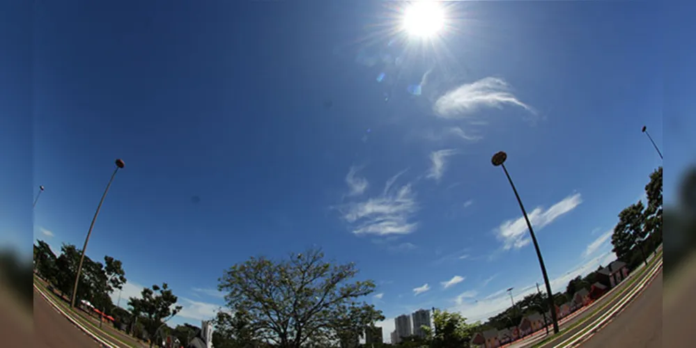 Com máxima na casa dos 30 °C, Ponta Grossa e região terão sol forte até o final de semana