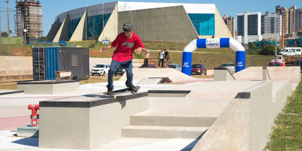 A pista de skate do Parque Linear recebe etapa do Campeonato Ponta-grossense