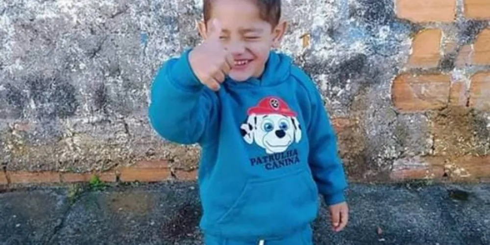 Os órgãos do menino Robert Kayke, 4 anos, vítima de acidente com trem, em Ponta Grossa, são doados
