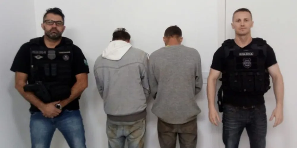 Após a prisão, os irmãos foram escoltados para a cadeia pública de Castro, onde permanecem à disposição da Justiça.