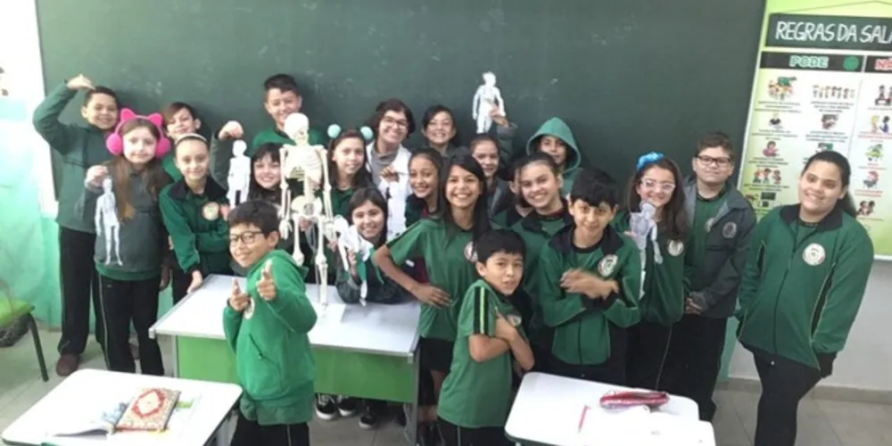 Imagem ilustrativa da imagem Sistema ósseo é tema de aula em Jaguariaíva
