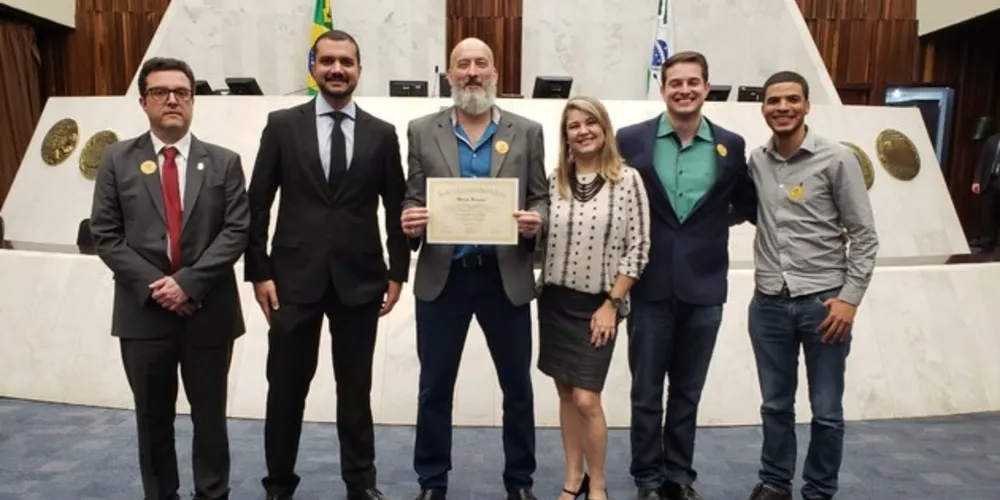 Cúpula da 13ª Subdivisão Policial de Ponta Grossa participou do evento na Alep