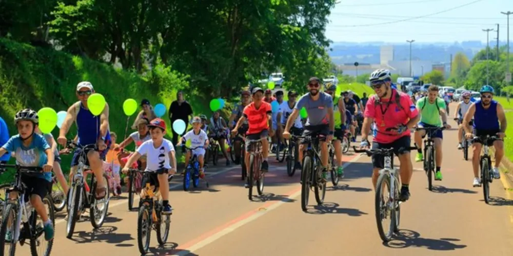 Grande parte do percurso foi na Avenida Dom Geraldo Pelanda