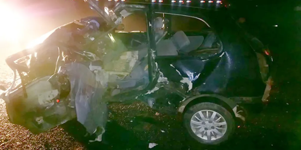 Segundo a PRF, carro estava em alta velocidade no momento do impacto