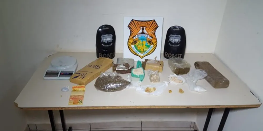 Suspeito de vender a droga foi preso em flagrante pela Guarda Municipal no Contorno