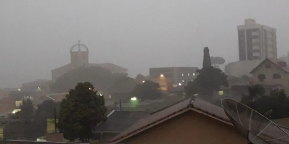 Chuva deve atingir em Ponta Grossa principalmente durante a manhã