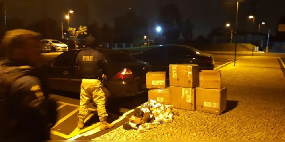 Imagem ilustrativa da imagem PRF apreende grande carga de remédio nos Campos Gerais