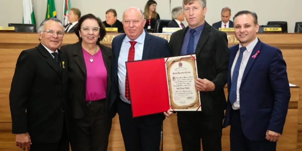 Imagem ilustrativa da imagem Elizeu Chociai é homenageado pela Câmara de Curitiba