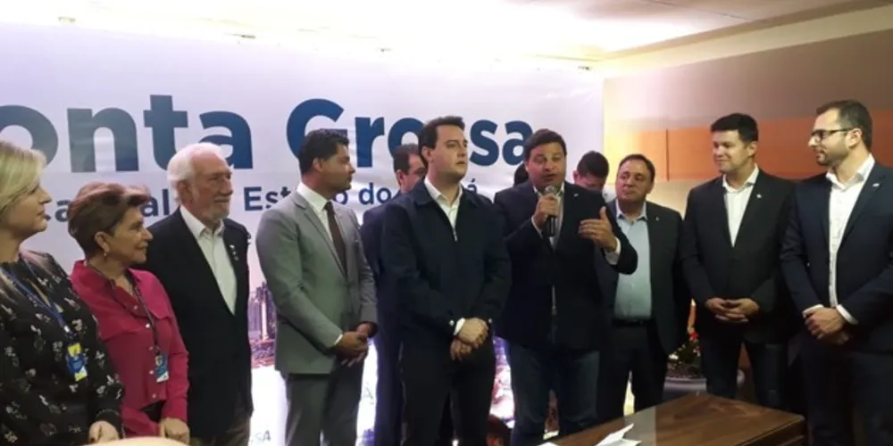 Imagem ilustrativa da imagem Governador inaugura Parque Ecotecnológico em PG