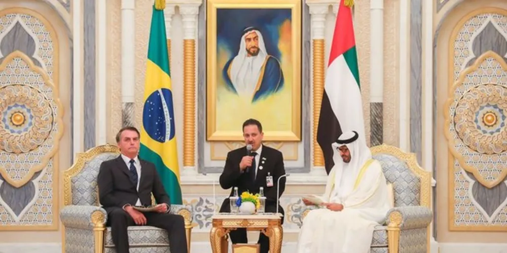 Presidente se encontra com xeique Mohamed bin Zayed Al Nahyan, Príncipe Herdeiro de Abu Dhabi