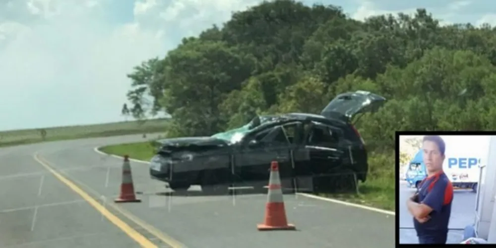 Capotamento aconteceu entre Tibagi e Castro neste domingo e causou uma morte