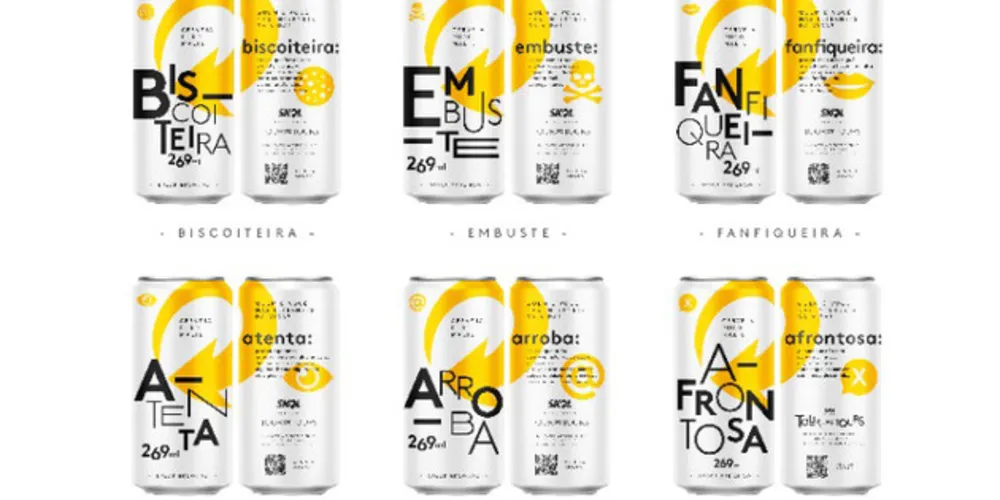 Pack exclusivo com seis latas de 269ml traz seis gírias muito comuns do mundo virtual