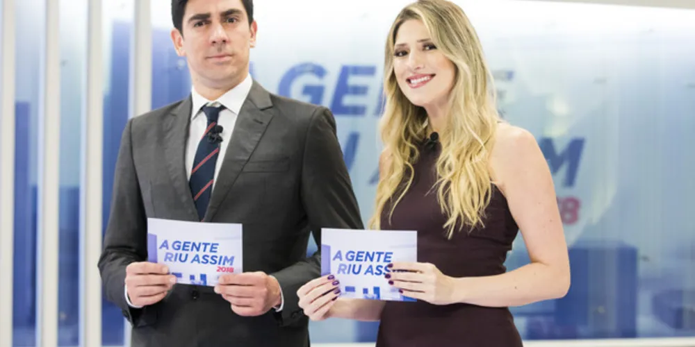 Adnet e Calabresa durante o ‘A Gente Riu Assim’, em 2018 