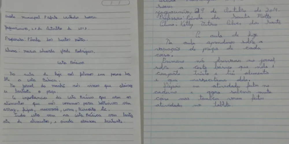 Imagem ilustrativa da imagem Notícia sobre cesta básica gera atividade em quinto ano