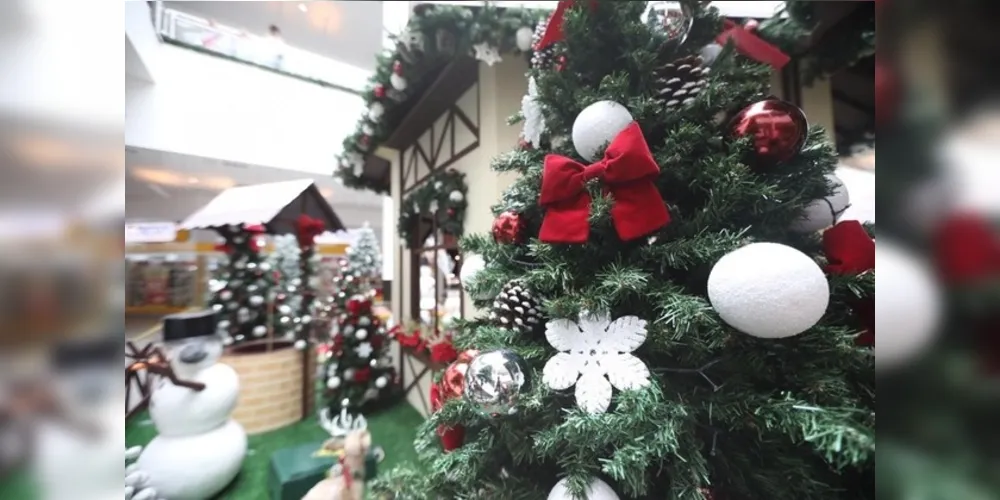Imagem ilustrativa da imagem Papai Noel inaugura decoração natalina no Palladium Shopping