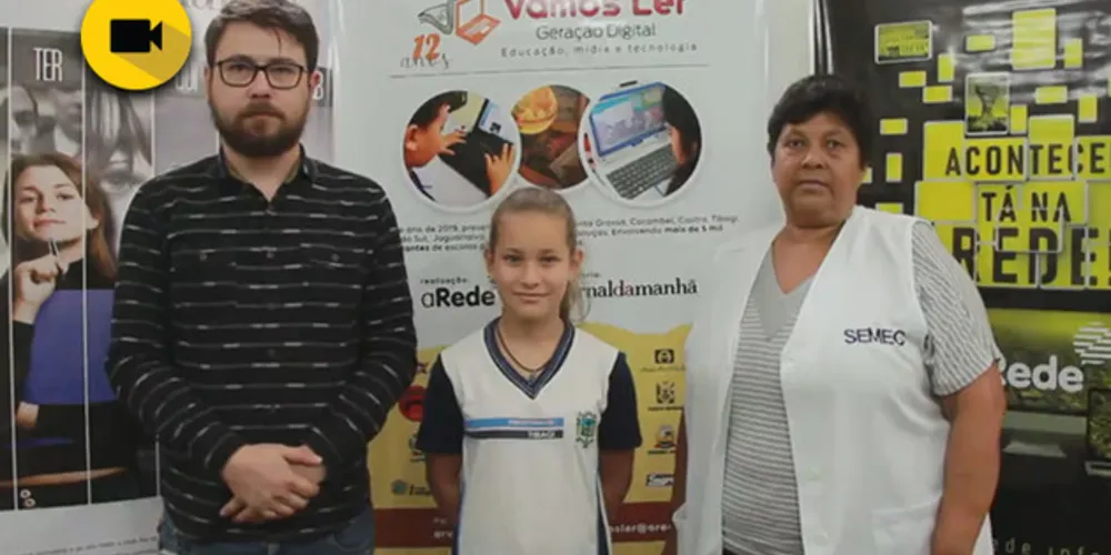 Imagem ilustrativa da imagem Vamos Ler premia aluna de Tibagi por ‘melhor vídeo’