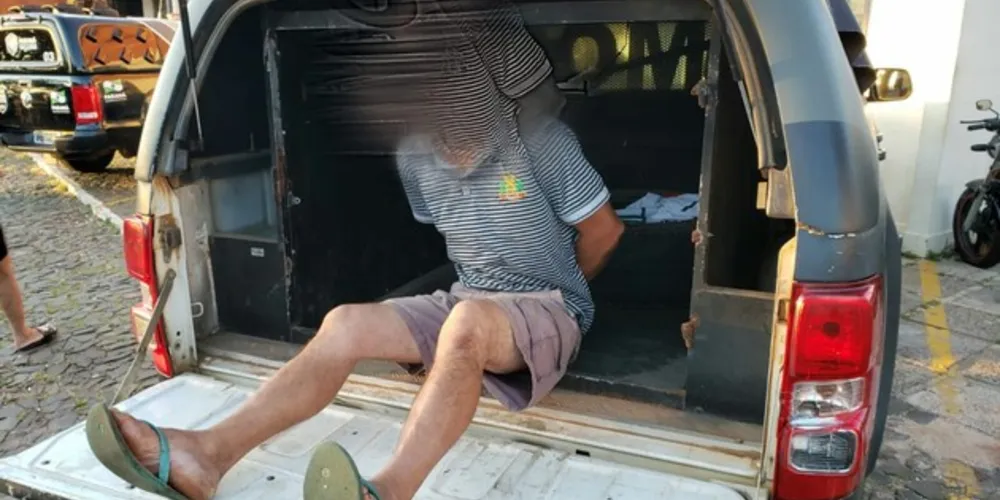 Agressor foi preso e levado à Delegacia