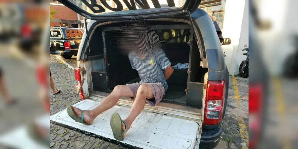Agressor foi preso e levado à Delegacia
