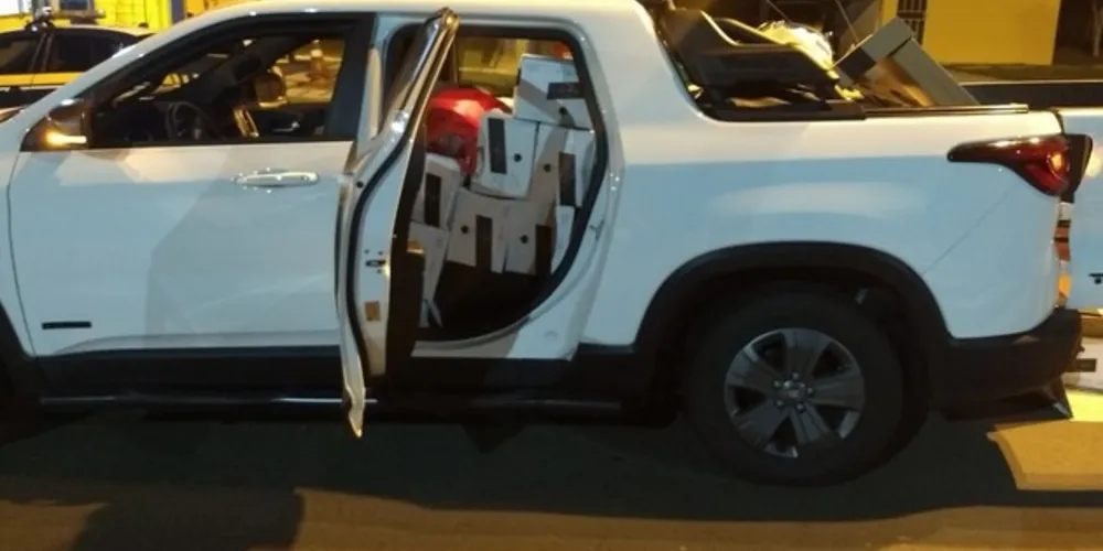 Bebidas eram transportadas sem nota fiscal em veículo alugado