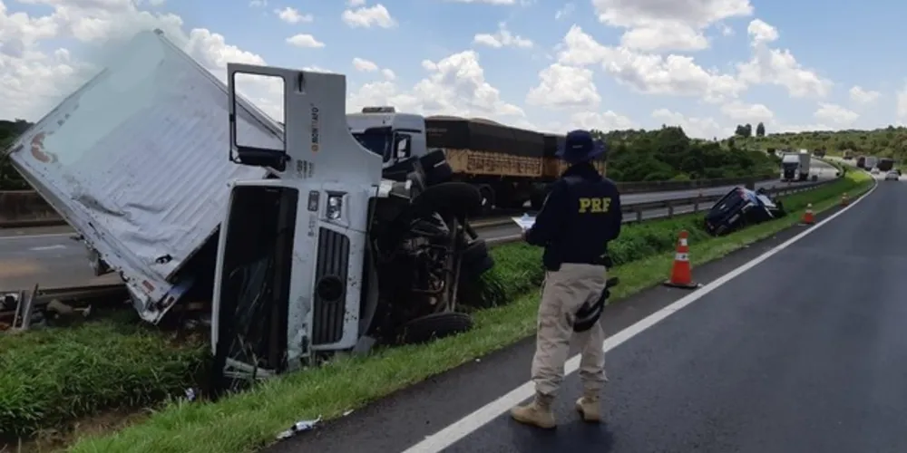 Acidente foi registrado nesta quinta-feira próximo ao Parque Estadual de Vila Velha