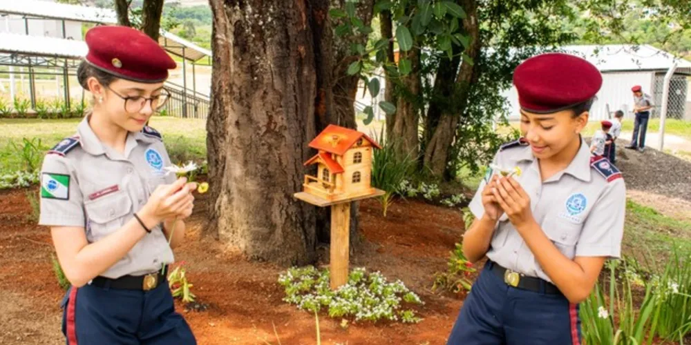 Imagem ilustrativa da imagem Colégio Vila Militar desenvolve atividades com Jardim do Mel