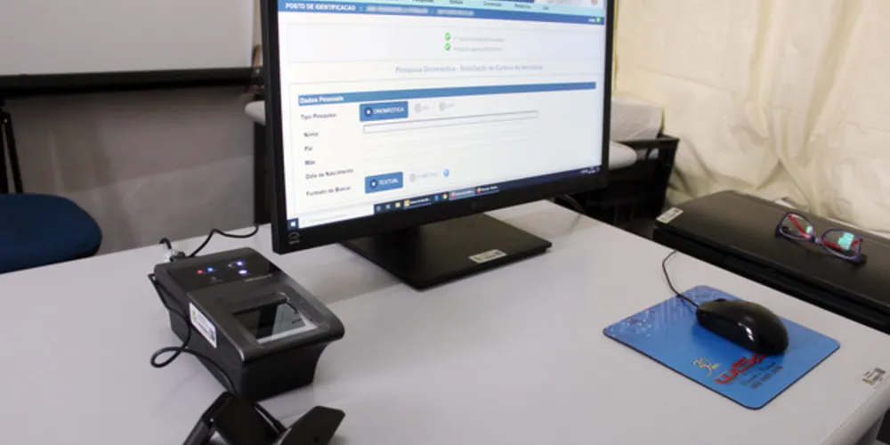 Em Palmeira, todo o sistema de emissão da carteira de identidade foi unificado por um software