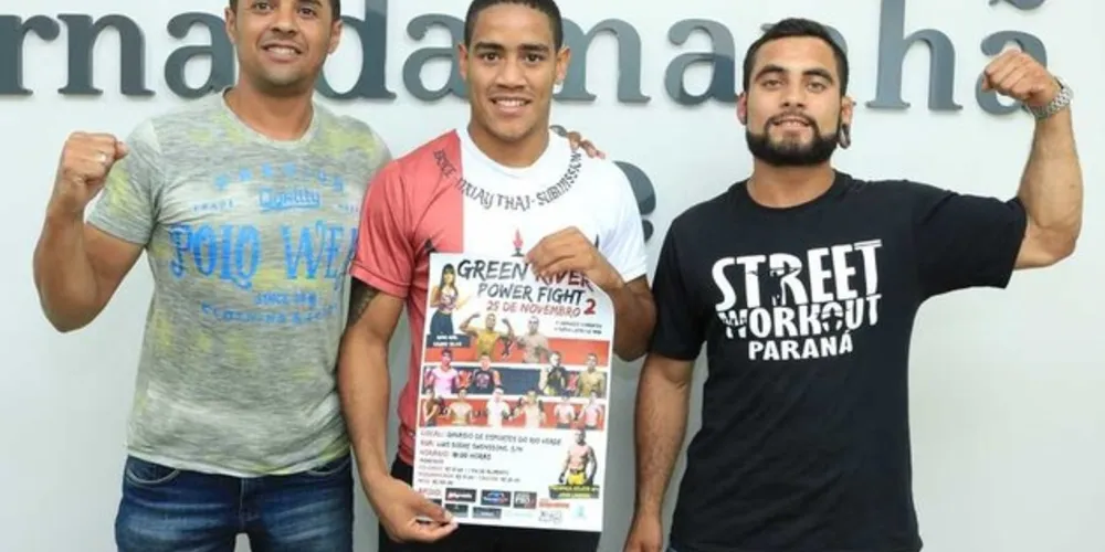 Fábio Adailton da Silva, Henrique Santos e Silvio Ferreira Neto, alguns dos organizadores do Green River Power