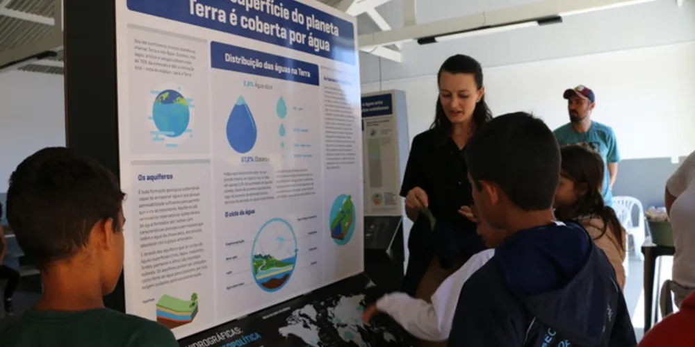 Painéis mostram a importância da água para a humanidade

