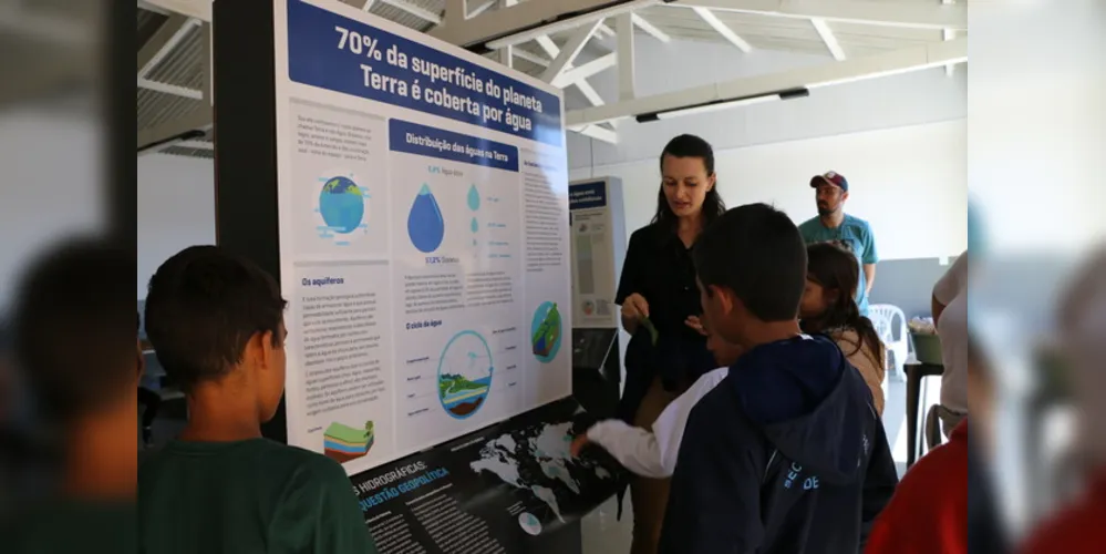 Painéis mostram a importância da água para a humanidade

