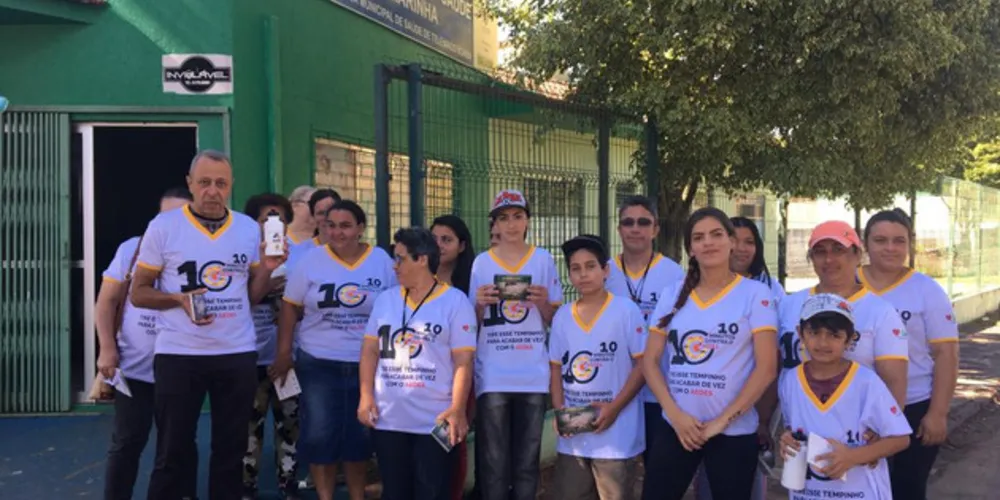 Mobilização acontece em Telêmaco Borba e tem como objetivo diminuir a proliferação do mosquito na região

