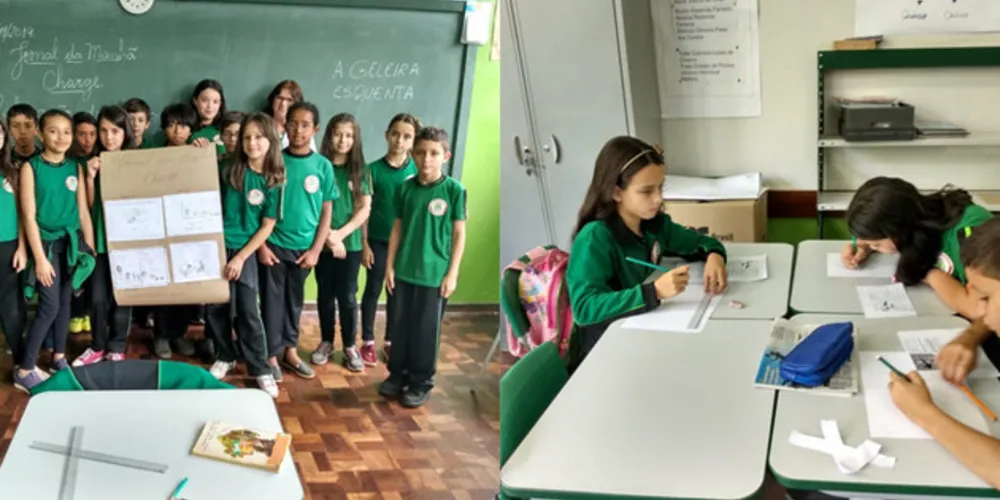 Imagem ilustrativa da imagem Charge é tema escolhido para trabalho com o JM