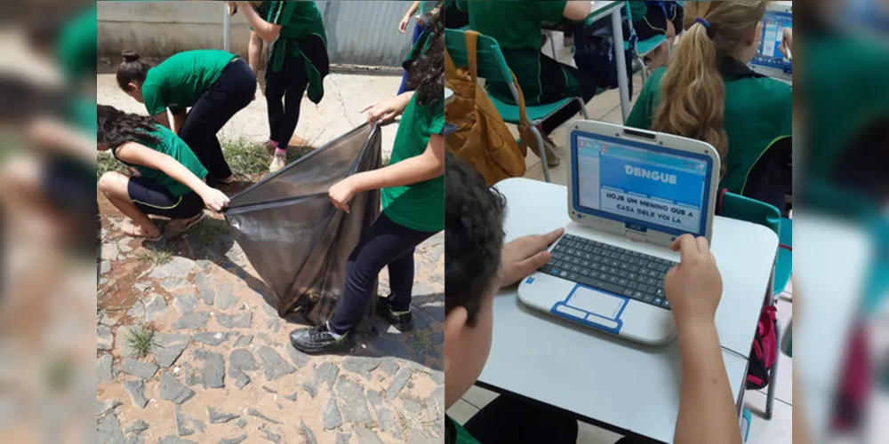Imagem ilustrativa da imagem Alunos de 5º ano B combatem a Dengue em Jaguariaíva