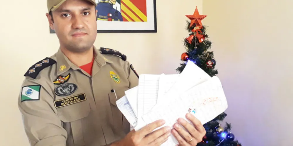 Imagem ilustrativa da imagem Bombeiros de PG recebem centenas de cartinhas de Natal