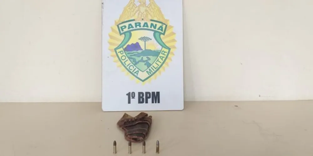 Com o agressor, policiais encontraram coldre para revólver e munições