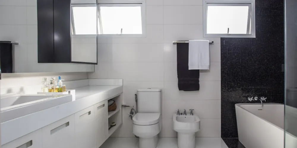 Conceito de sala de banho, que define um banheiro onde o relaxamento é prioridade 